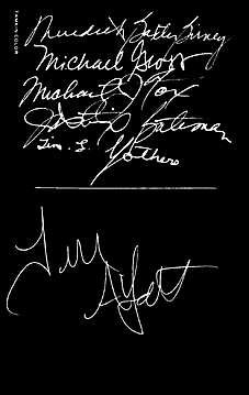 Family Ties cast autographs